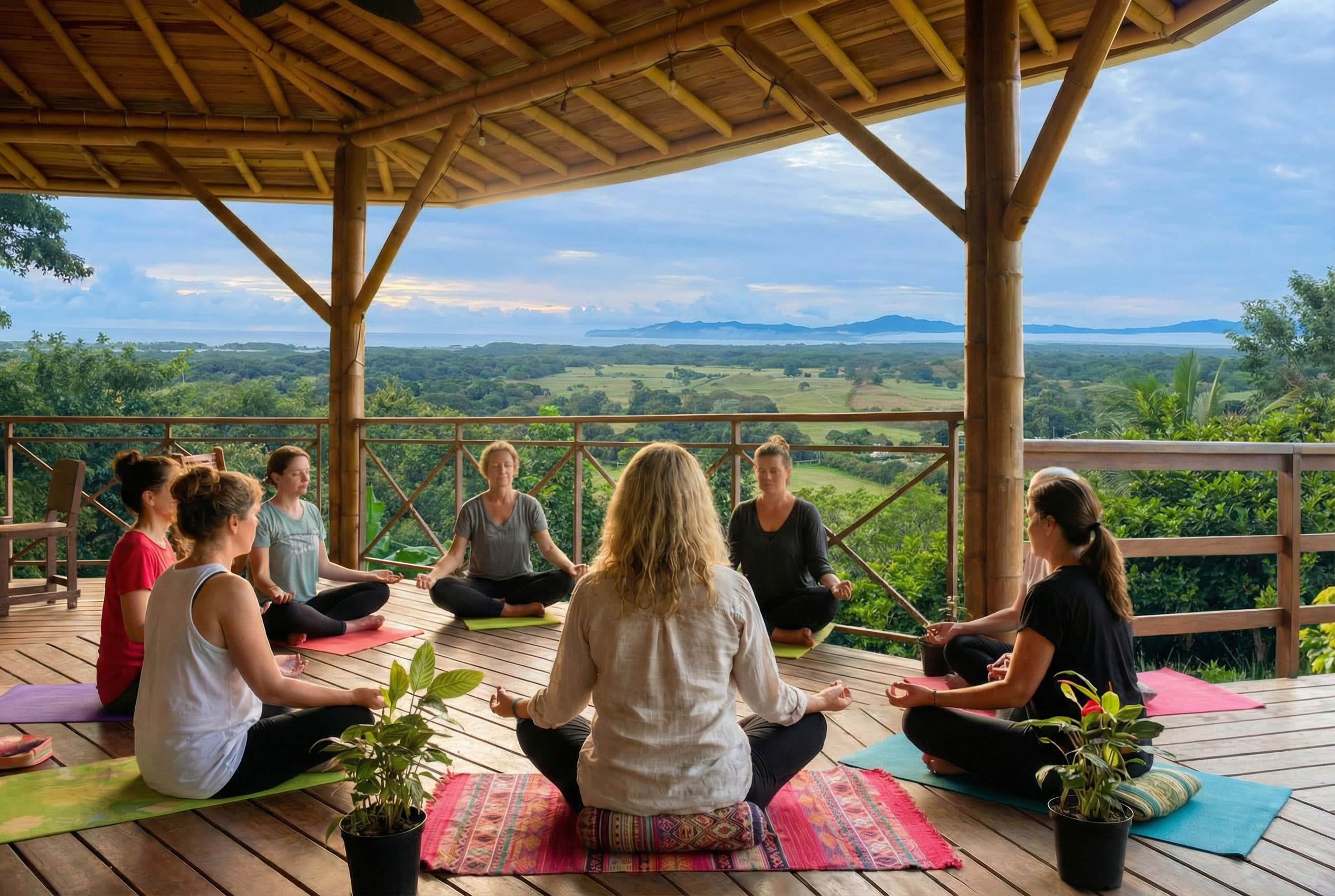 Christina Riley leading a coaching retreat in Panama